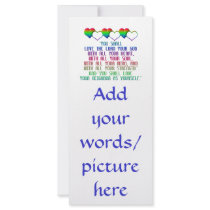 The Greatest Commandment Rack Card Design