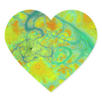 The Green Earth – Teal & Gold Tides Stickers