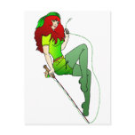THE GREEN FISHING NYMPH postcards