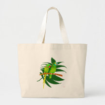 The Green Parrots Gifts Tote Bags