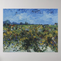 The Green Vineyard, Vincent Van Gogh Poster