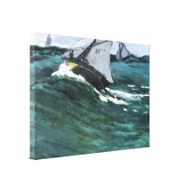 The green wave by Claude Monet Gallery Wrapped Canvas