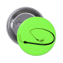 THE GREEN WHIP PINBACK BUTTON