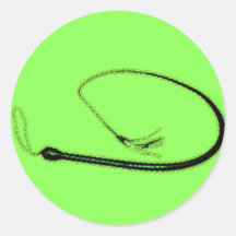 THE GREEN WHIP ROUND STICKER