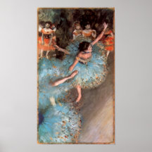 The Greens dancers by Edgar Degas Print