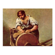 The grinder - Francisco de Goya postcards