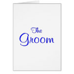 The Groom (Blue Script) Cards