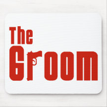 The Groom (Mafia Red) Mouse Pads