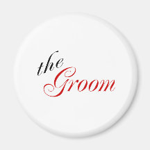 The Groom (Red) Magnets