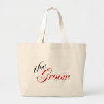 The Groom (Red) Tote Bags