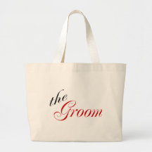 The Groom (Red) Tote Bags