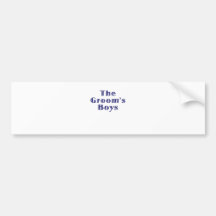 The Grooms Boys Bumper Stickers