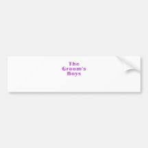 The Grooms Boys Bumper Stickers