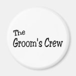 The Grooms Crew (Black) Magnet