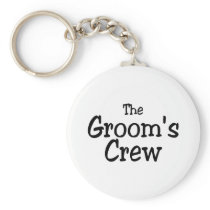 The Grooms Crew Wedding Keychain