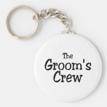 The Grooms Crew Wedding Keychain