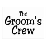 The Grooms Crew Wedding Post Cards
