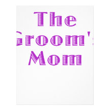 The Grooms Mom Personalized Letterhead