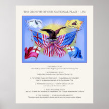 The Growth of our National Flag ~ Vintage Posters