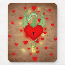 The guardian of the heart mousepads