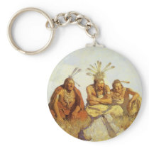The Guardians War or Peace by NC Wyeth Keychain