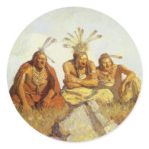 The Guardians War or Peace by NC Wyeth Sticker