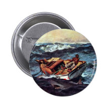 The Gulf Stream Gulf Stream By Homer Winslow Pinback Button