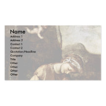The Gypsy Madonna By Correggio Business Card Template