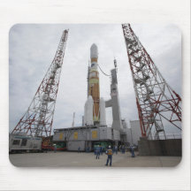 The H-IIB rocket on the launch pad Mousepad