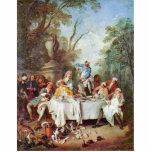 The Ham Breakfast By Lancret Nicolas (Best Quality photo sculptures