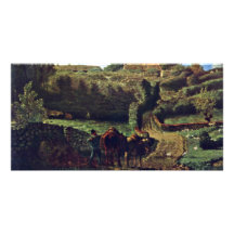 The Hamlet Cousin At Greville By Millet  (Best Qua Photo Card Template