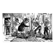 "The Happy Street Cleaner Calaveras" Business Card Template