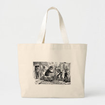 "The Happy Street Cleaner Calaveras" Canvas Bags