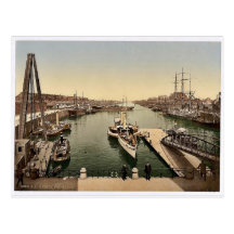 The Harbour (Free Port), Bremen, Germany classic P Post Card