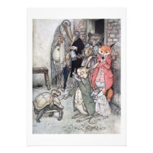 The Hare and the Tortoise Custom Invitation