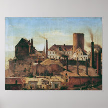 The Harkort Factory at Burg Wetter, c.1834 Print