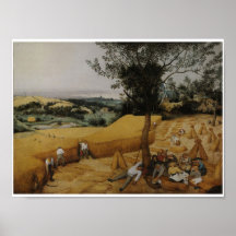 The Harvesters 1565 Vintage Art Print Poster