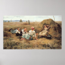 The Harvesters Resting Posters