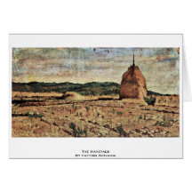 The Haystack By Fattori Giovanni Cards