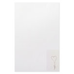 the heart flower stationery design