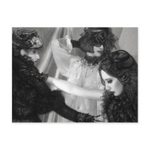 The Hearts Divide - Self Portrait Post Card