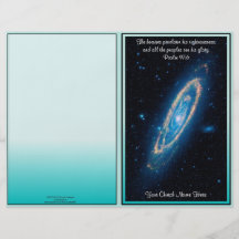 The Heavens Blank Church  Bulletin Custom Flyer
