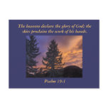 The heavens declare the glory of God;... Post Card