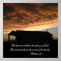 The heavens declare the glory of God;... Print