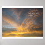 The heavens declare the glory of the ... poster