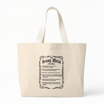 The Heavy Metal Checklist Tote Bags