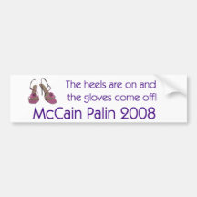 The Heels are on the gloves come off Bumper Sticker