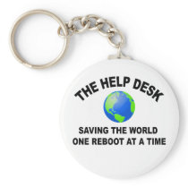 The Help Desk - Saving The World Keychain