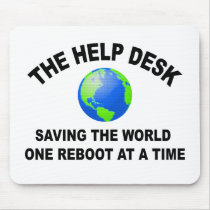The Help Desk - Saving The World Mousepads