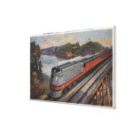 The Hiawatha Streamline Train Canvas Prints